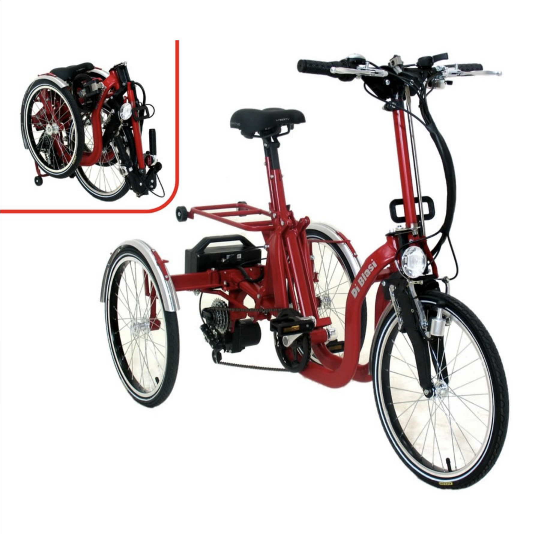DiBlasi R34 Electric Folding Trike  250w E-Bike