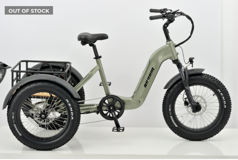 Revom T2 Fat Tyre Electric Mountain Trike (Special Order)  250w E-Bike